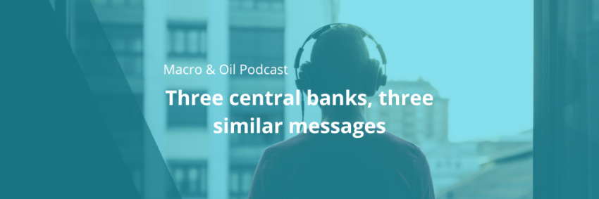 Three central banks, three similar messages