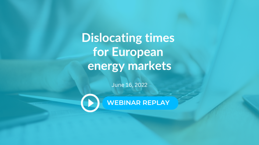 Dislocating times for European energy markets