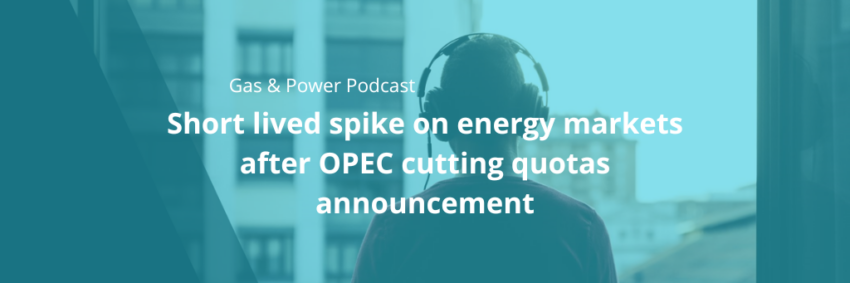 Short lived spike on energy markets after OPEC cutting quotas announcement