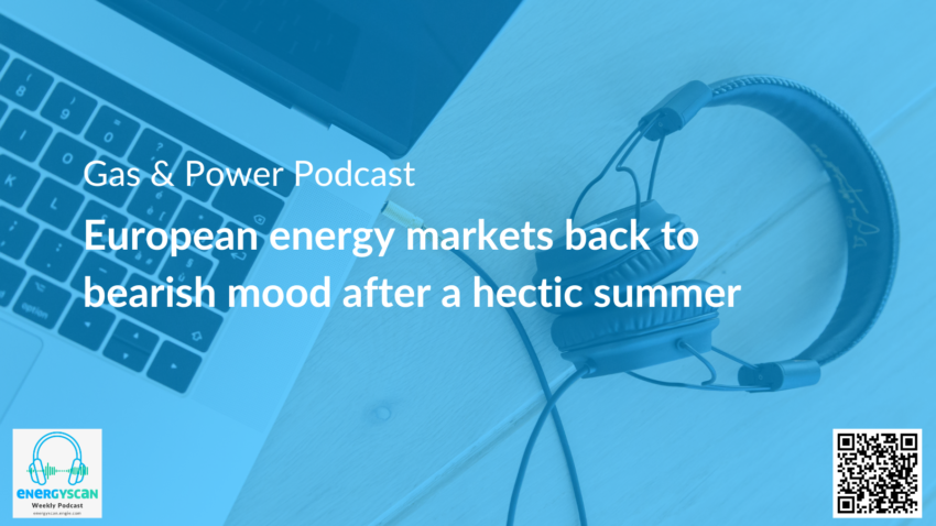 Gas & Power Report: European energy markets back to bearish mood after a hectic summer