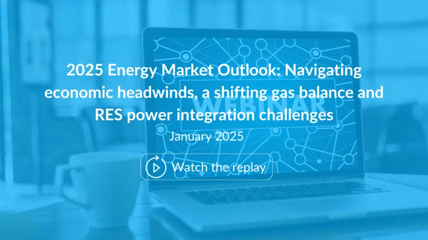 2025 Energy Market Outlook: Navigating economic headwinds, a shifting gas balance and RES power integration challenges